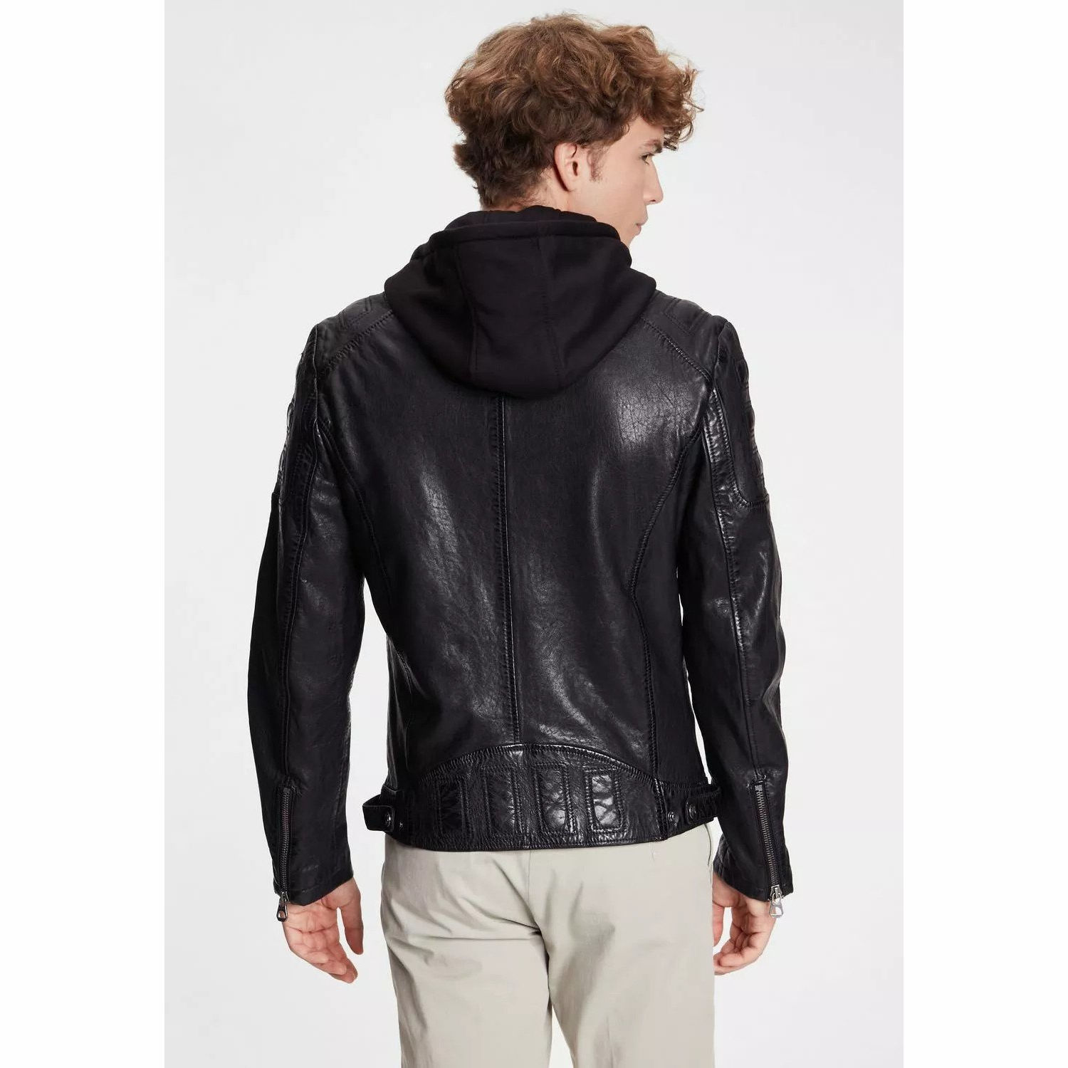 Geaca de Piele Barbati Gipsy Neagra GMRyan LVW – IMBRACAMINTE