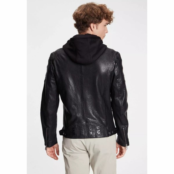 Geaca de Piele Barbati Gipsy Neagra GMRyan LVW – IMBRACAMINTE — fotografia 5