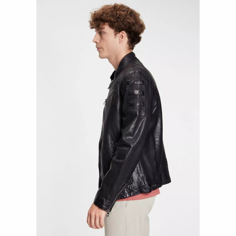 Geaca de Piele Barbati Gipsy Neagra GMRyan LVW – IMBRACAMINTE