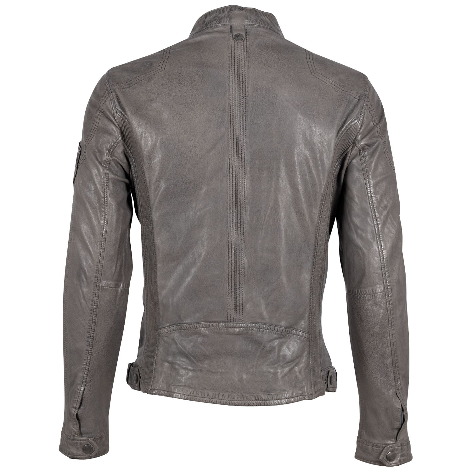 Geaca de Piele Barbati Gipsy Gri Deschis GMRydoz – Geci de Piele