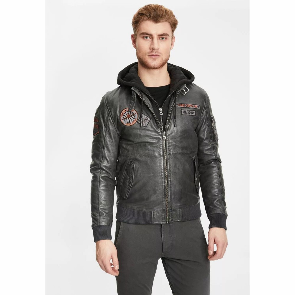 Geaca de Piele Barbati Gipsy Antracit GMSkythunder LAKEV W Geaca de Piele Barbati Gipsy Antracit GMSkythunder LAKEV W - readytowear.ro