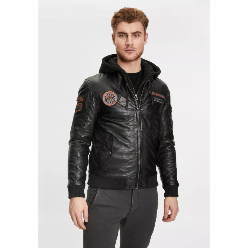 Geaca de Piele Barbati Gipsy Neagra GMSkythunder – IMBRACAMINTE Geaca de Piele Barbati Gipsy Neagra GMSkythunder – IMBRACAMINTE