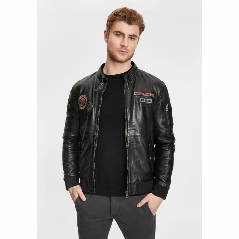 Geaca de Piele Barbati Gipsy Neagra GMSkythunder – IMBRACAMINTE Geaca de Piele Barbati Gipsy Neagra GMSkythunder – IMBRACAMINTE