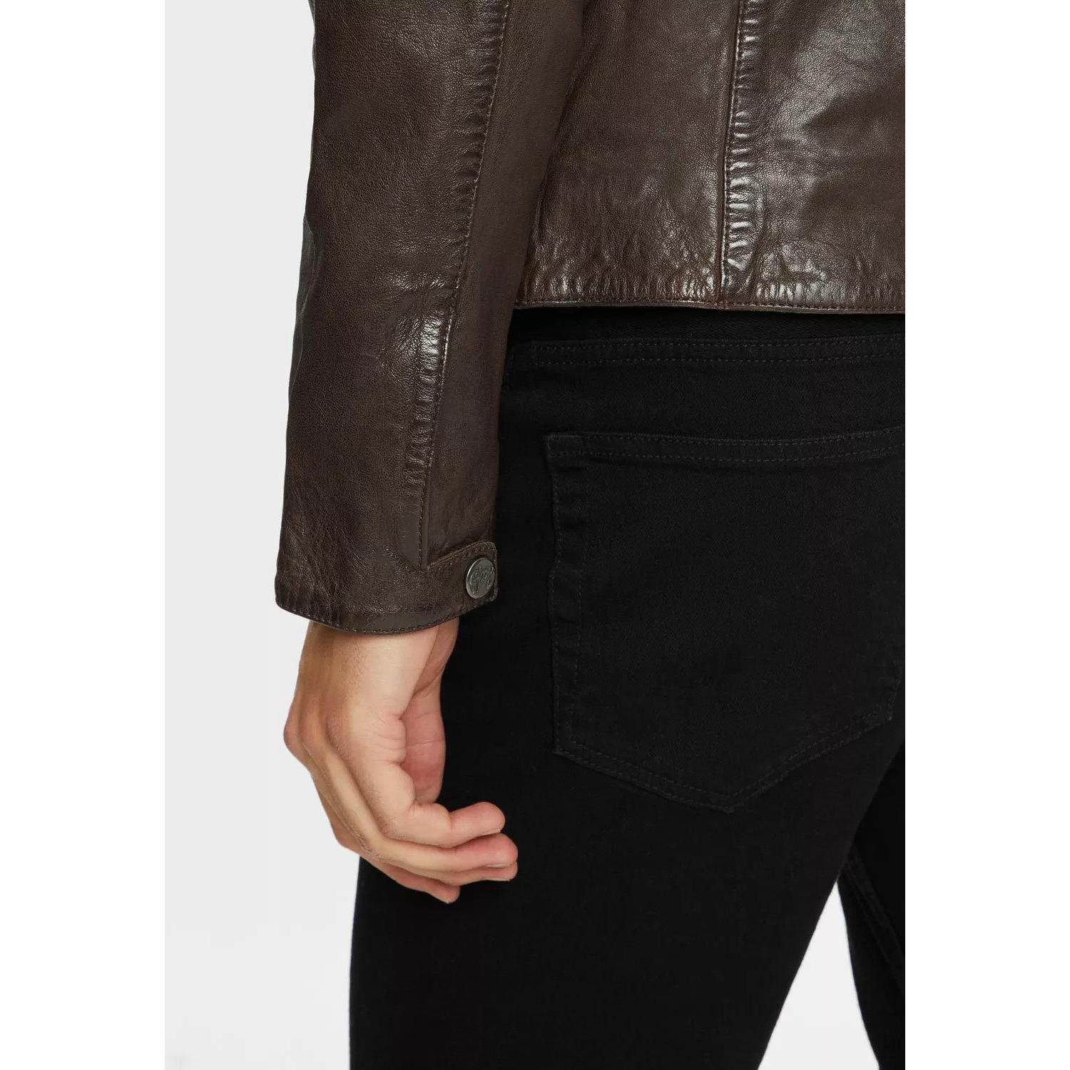 Geaca de Piele Barbati Gipsy Maro Inchis GMSolvic – Black Friday