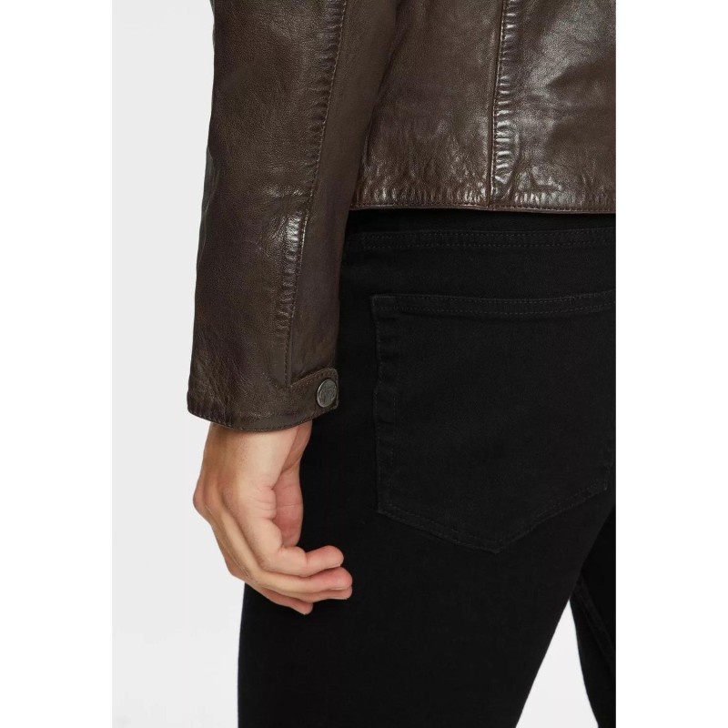 Geaca de Piele Barbati Gipsy Maro Inchis GMSolvic – IMBRACAMINTE