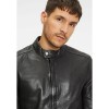 Geaca de Piele Barbati Gipsy Neagra GMSolvic SF LASOV - readytowear.ro