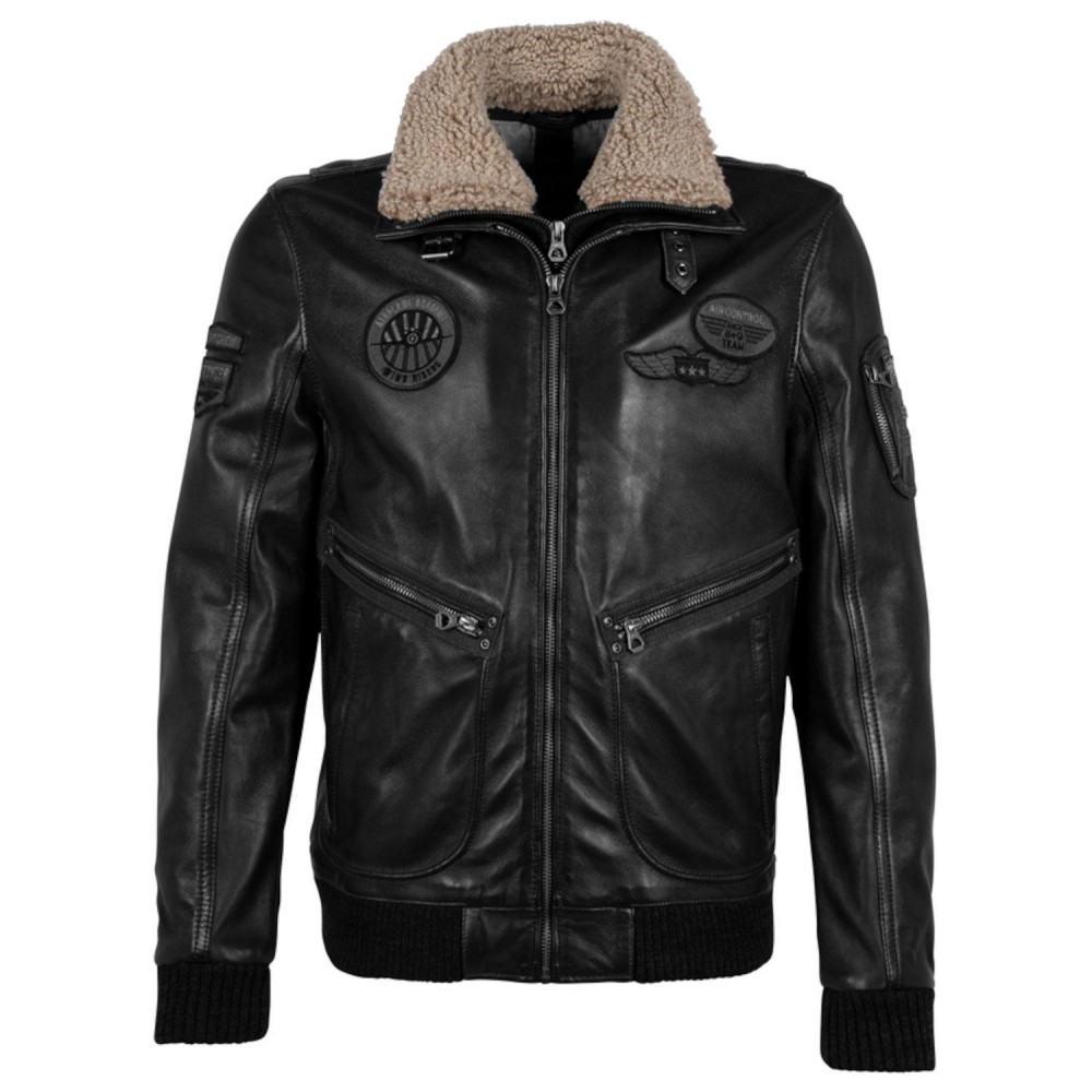 Geaca de Piele Barbati Gipsy Neagra GMStarpatrol 3 Geaca de Piele Barbati Gipsy Neagra GMStarpatrol 3 - readytowear.ro