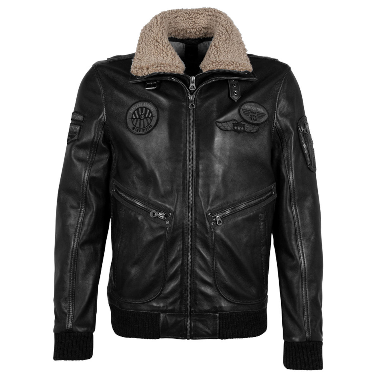 Geaca de Piele Barbati Gipsy Neagra GMStarpatrol 3 – Black Friday
