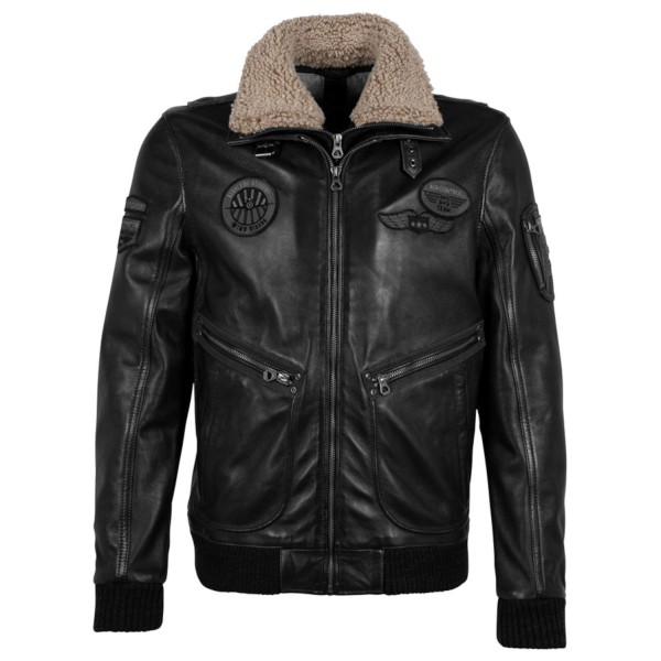 Geaca de Piele Barbati Gipsy Neagra GMStarpatrol 3 – IMBRACAMINTE — fotografia 1