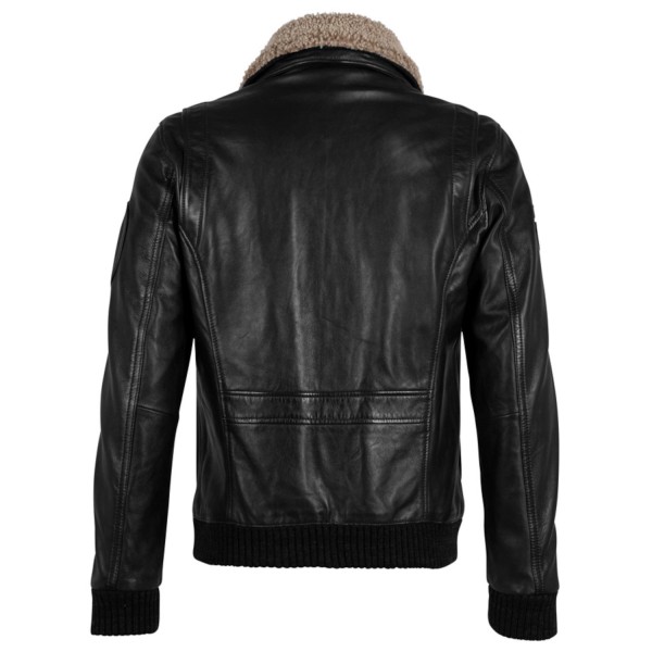 Geaca de Piele Barbati Gipsy Neagra GMStarpatrol 3 – Black Friday — fotografia 2