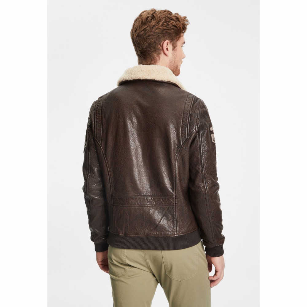 Geaca de Piele Barbati Gipsy Maro Inchis GMStarpatrol NSLBV Geaca de Piele Barbati Gipsy Maro Inchis GMStarpatrol NSLBV - readytowear.ro
