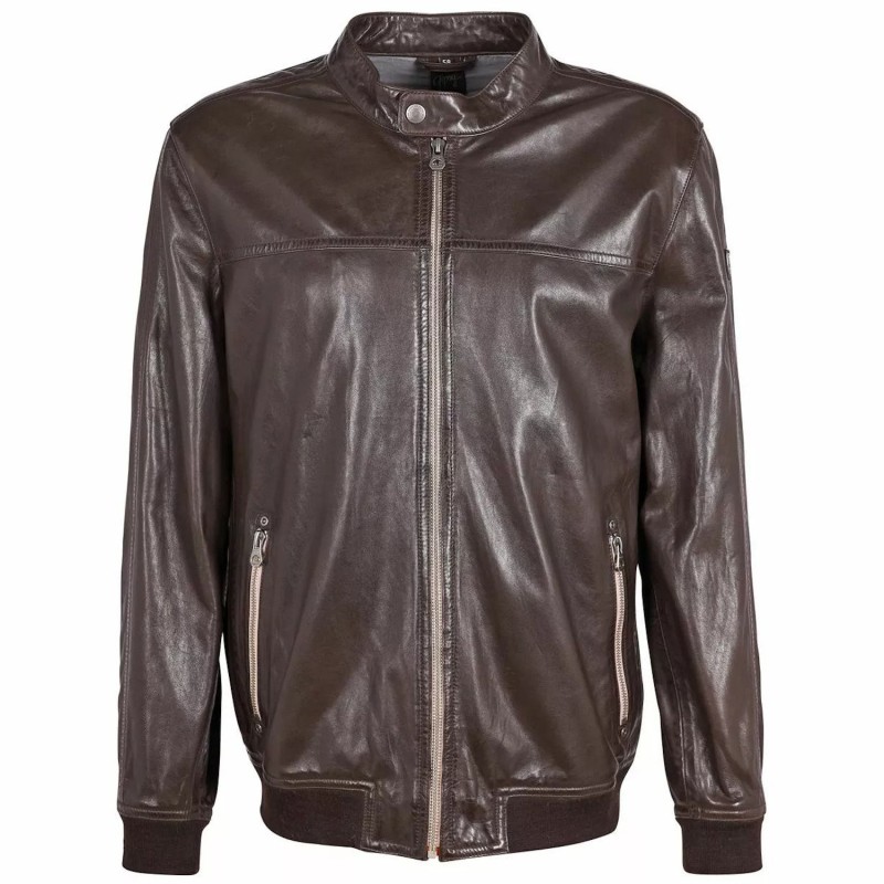 Geaca de Piele Barbati Gipsy Maro Inchis GMStence CF LABUV – IMBRACAMINTE