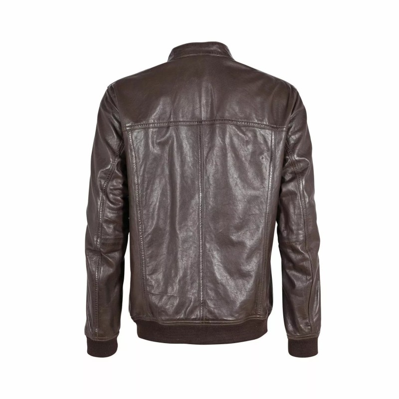 Geaca de Piele Barbati Gipsy Maro Inchis GMStence CF LABUV – IMBRACAMINTE