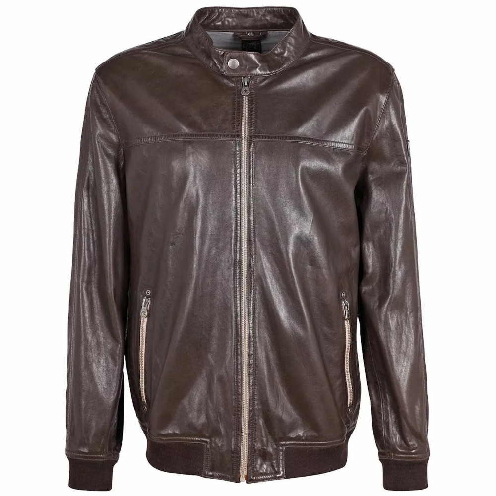 Geaca de Piele Barbati Gipsy Maro Inchis GMStence CF LABUV - readytowear