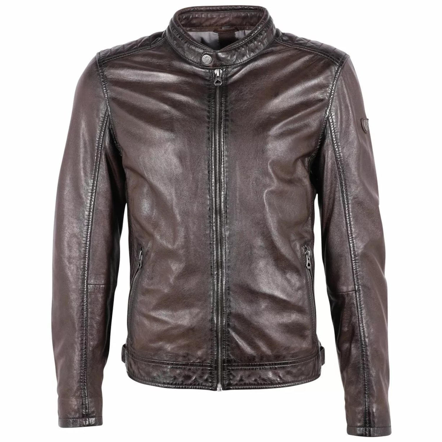 Geaca de Piele Barbati Gipsy Maro Inchis GMSutton – IMBRACAMINTE