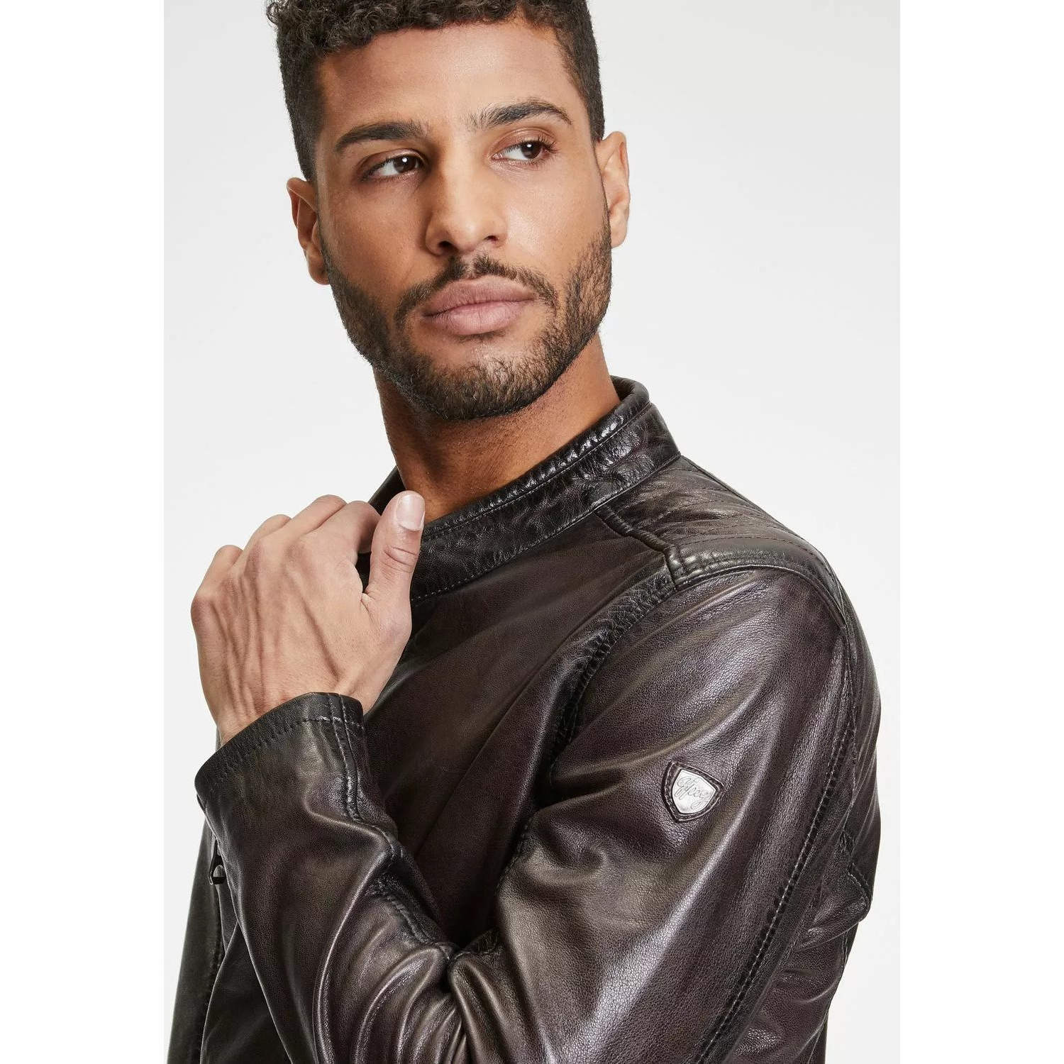 Geaca de Piele Barbati Gipsy Maro Inchis GMSutton – IMBRACAMINTE