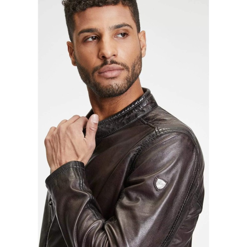 Geaca de Piele Barbati Gipsy Maro Inchis GMSutton – IMBRACAMINTE