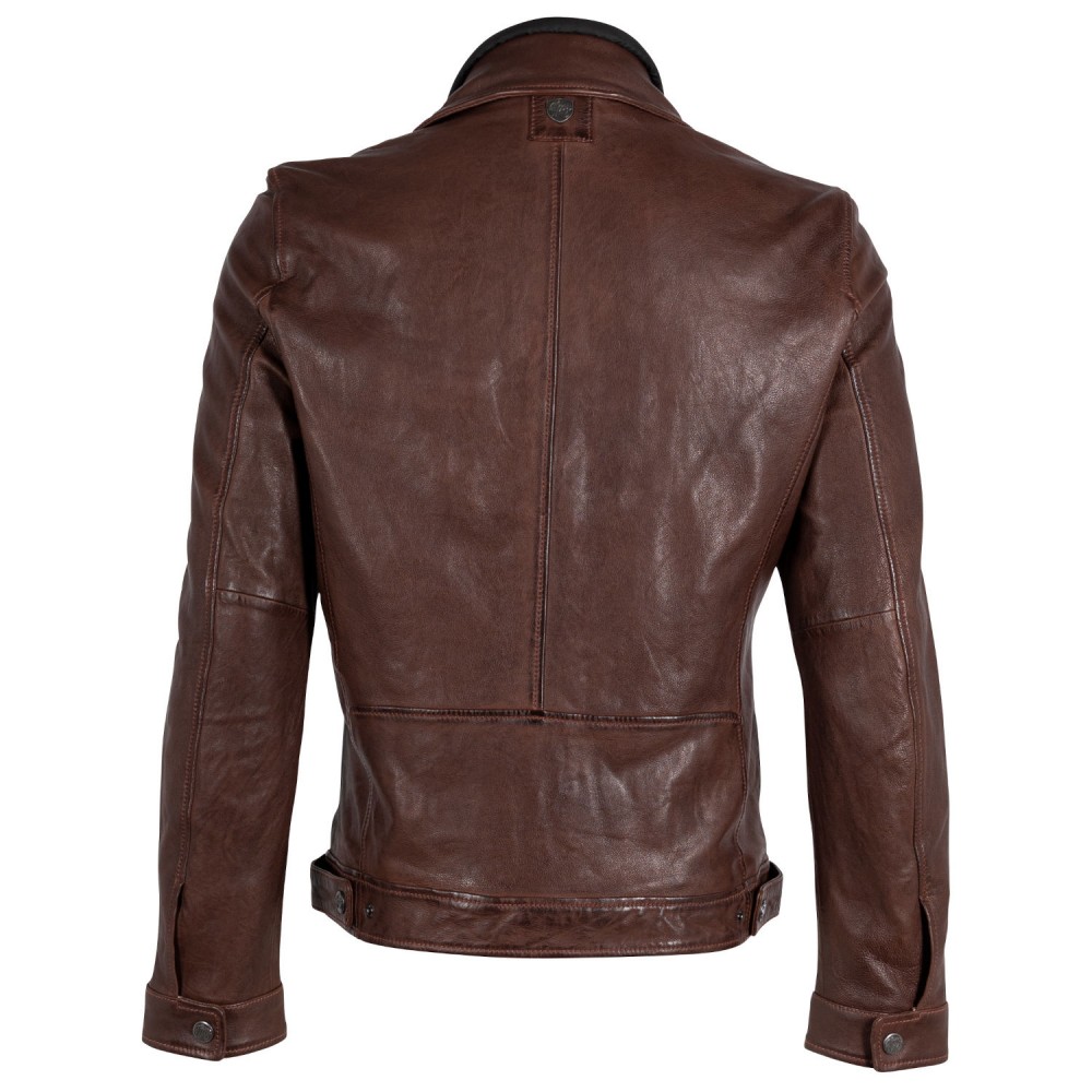Geaca de Piele Barbati Gipsy Castanie GMTaho Geaca de Piele Barbati Gipsy Castanie GMTaho - readytowear.ro