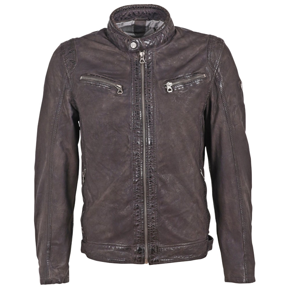 Geaca de Piele Barbati Gipsy Antracit GMTamio Geaca de Piele Barbati Gipsy Antracit GMTamio - readytowear.ro
