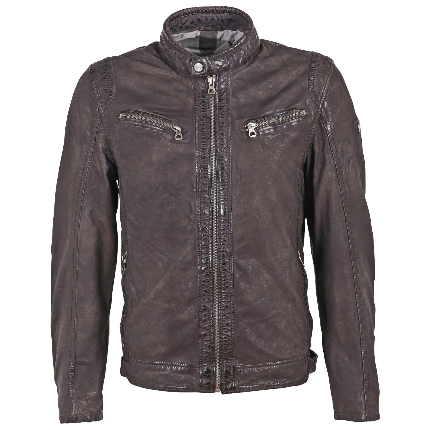 Geaca de Piele Barbati Gipsy Antracit GMTamio – IMBRACAMINTE