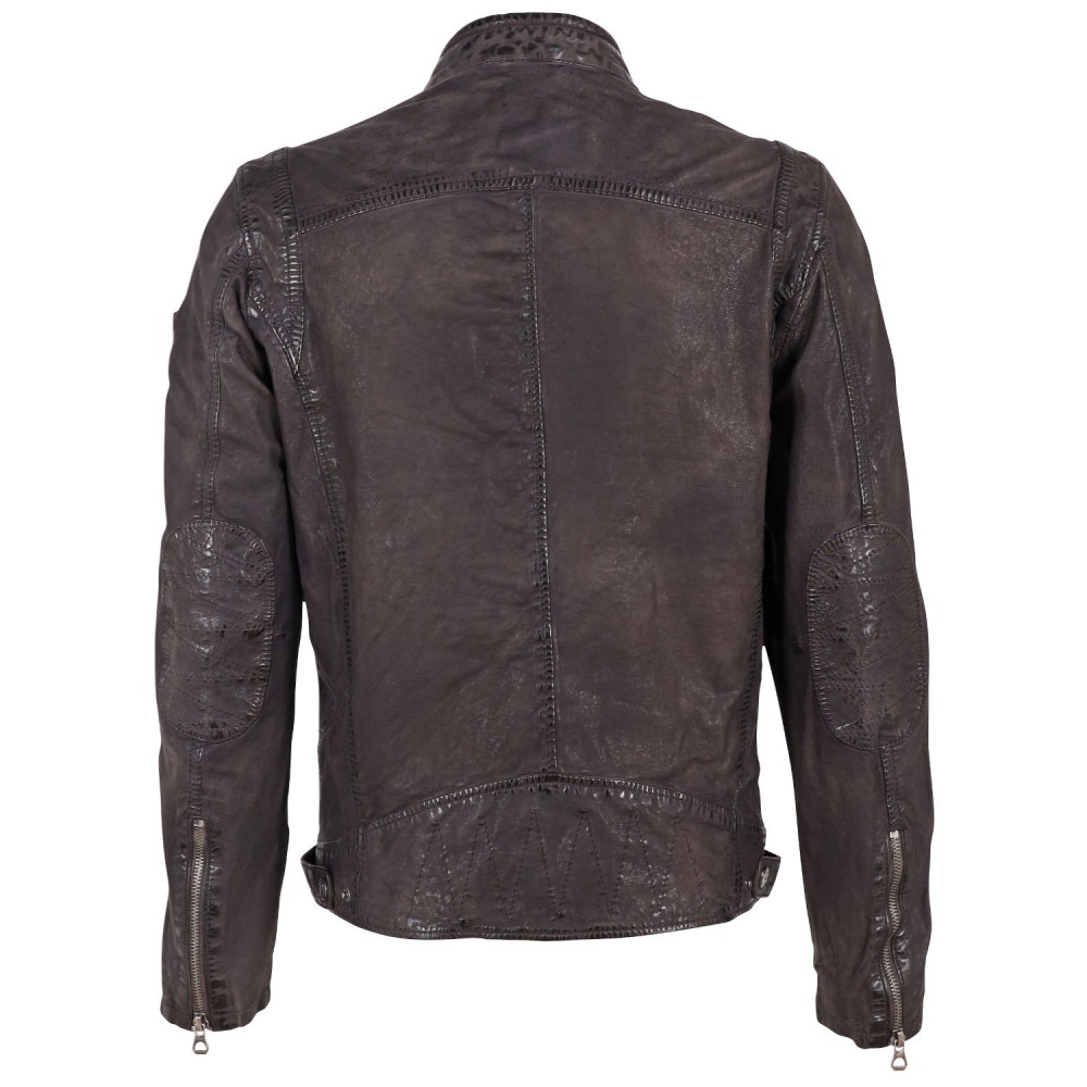 Geaca de Piele Barbati Gipsy Antracit GMTamio Geaca de Piele Barbati Gipsy Antracit GMTamio - readytowear.ro