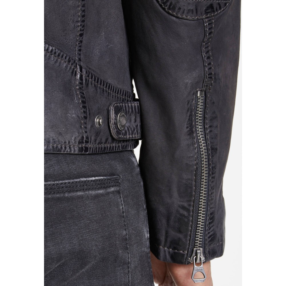 Geaca de Piele Barbati Gipsy Antracit GMTamio Geaca de Piele Barbati Gipsy Antracit GMTamio - readytowear.ro