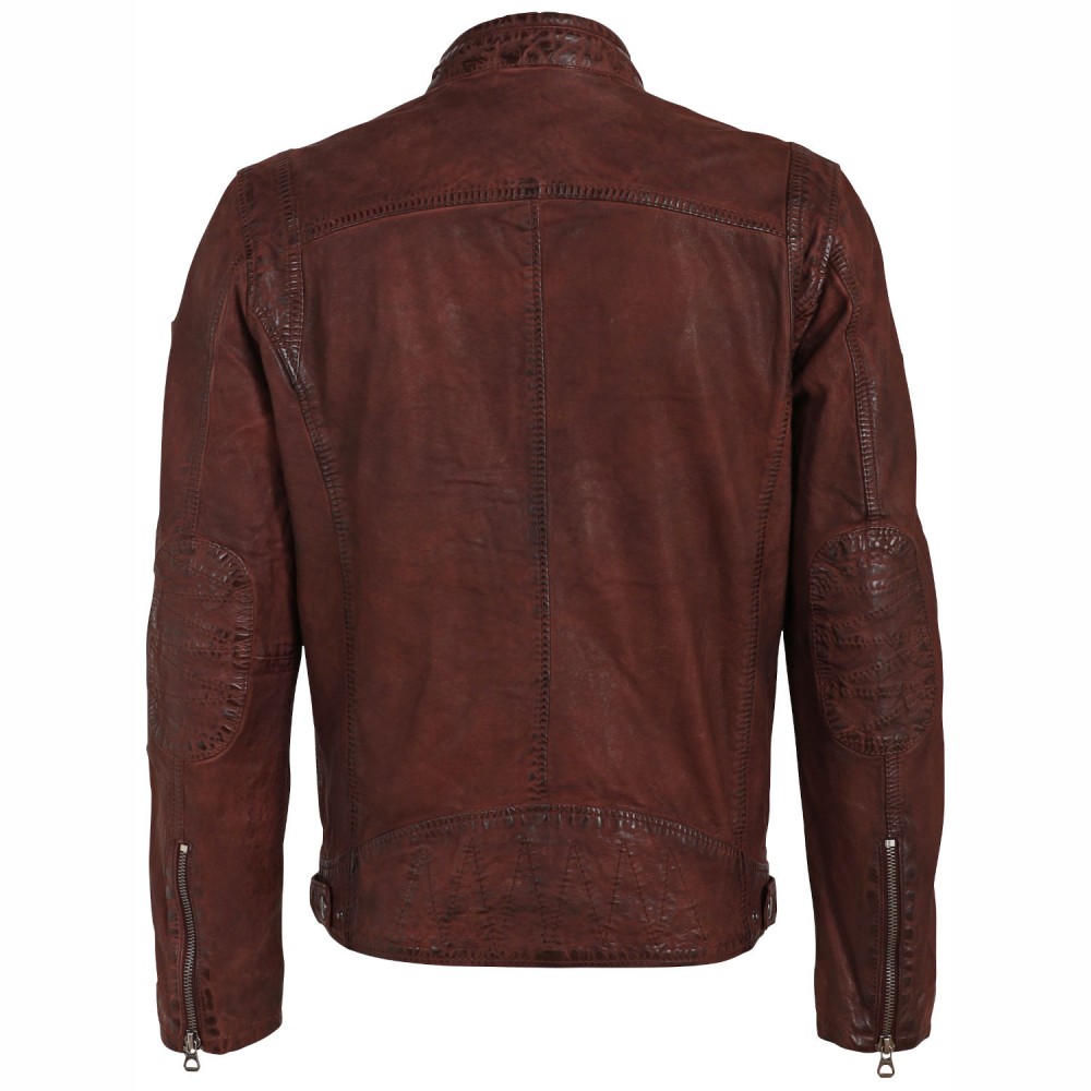 Geaca de Piele Barbati Gipsy Coniac Inchis GMTamio Geaca de Piele Barbati Gipsy Coniac Inchis GMTamio - readytowear.ro