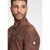 Geaca de Piele Barbati Gipsy Coniac Inchis GMTamio Geaca de Piele Barbati Gipsy Coniac Inchis GMTamio - readytowear.ro