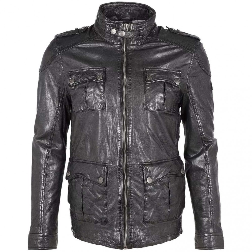 Geaca de Piele Barbati Gipsy Neagra GMTarus SF LVANV Geaca de Piele Barbati Gipsy Neagra GMTarus SF LVANV - readytowear.ro