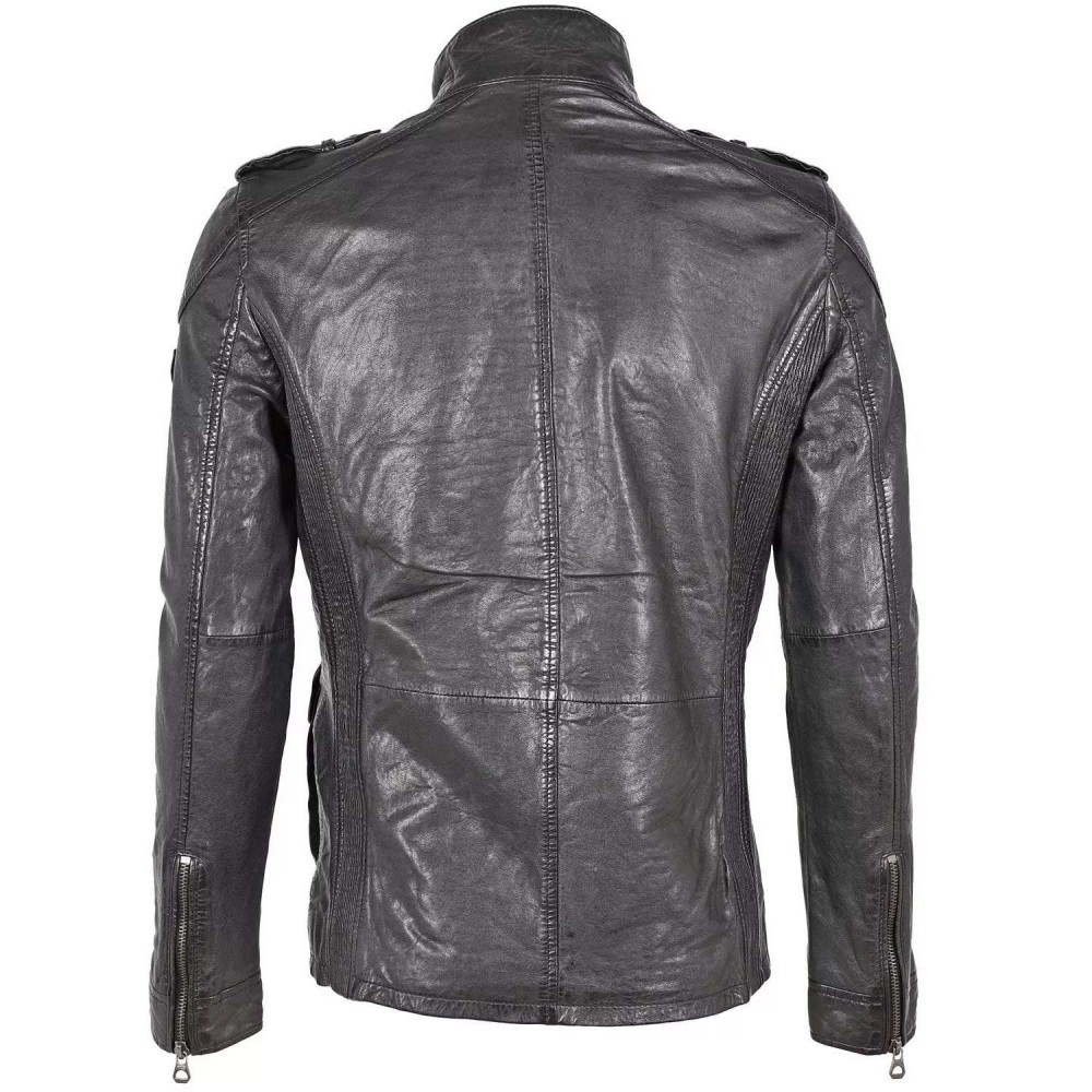 Geaca de Piele Barbati Gipsy Neagra GMTarus SF LVANV Geaca de Piele Barbati Gipsy Neagra GMTarus SF LVANV - readytowear.ro