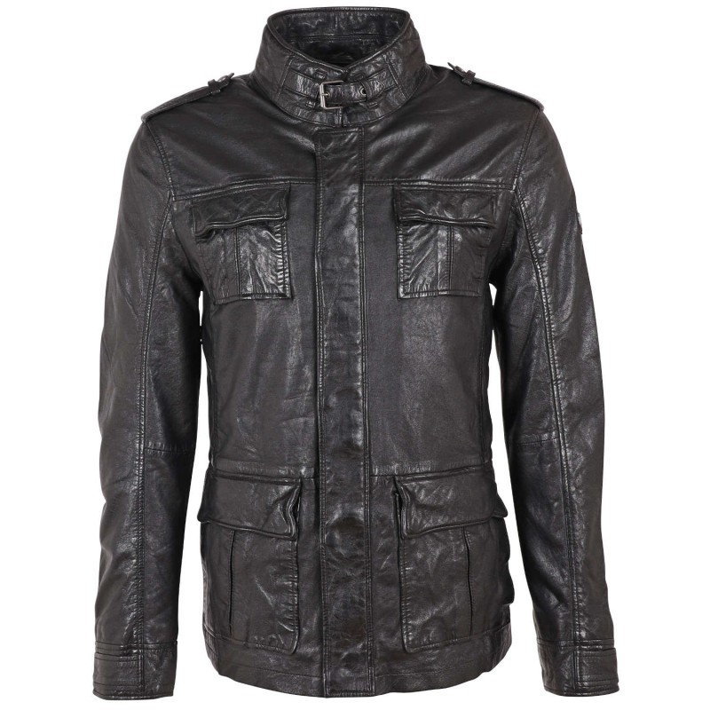 Geaca de Piele Barbati Gipsy Neagra GMTasdo – IMBRACAMINTE Geaca de Piele Barbati Gipsy Neagra GMTasdo – IMBRACAMINTE