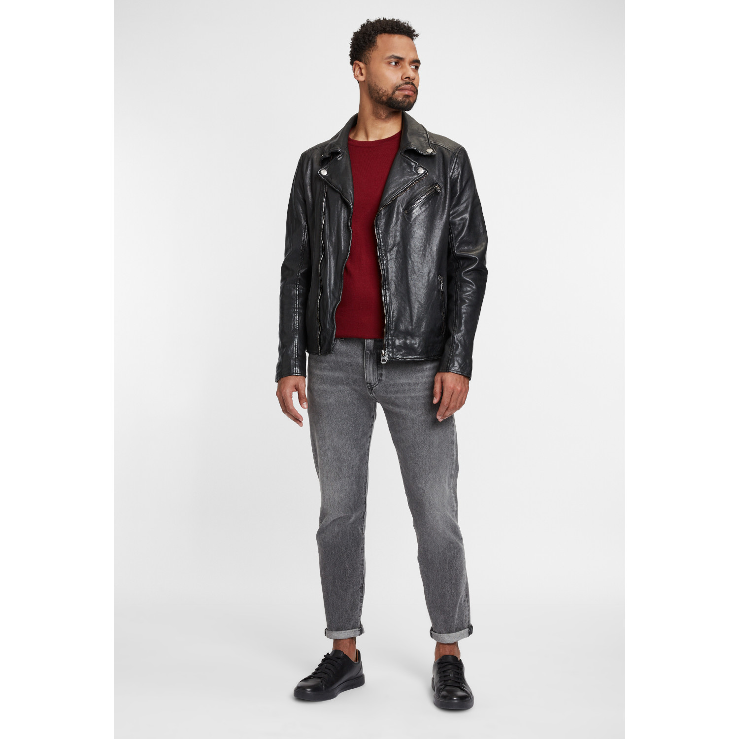 Geaca de Piele Barbati Gipsy Neagra GMThalas – Black Friday Geaca de Piele Barbati Gipsy Neagra GMThalas – Black Friday
