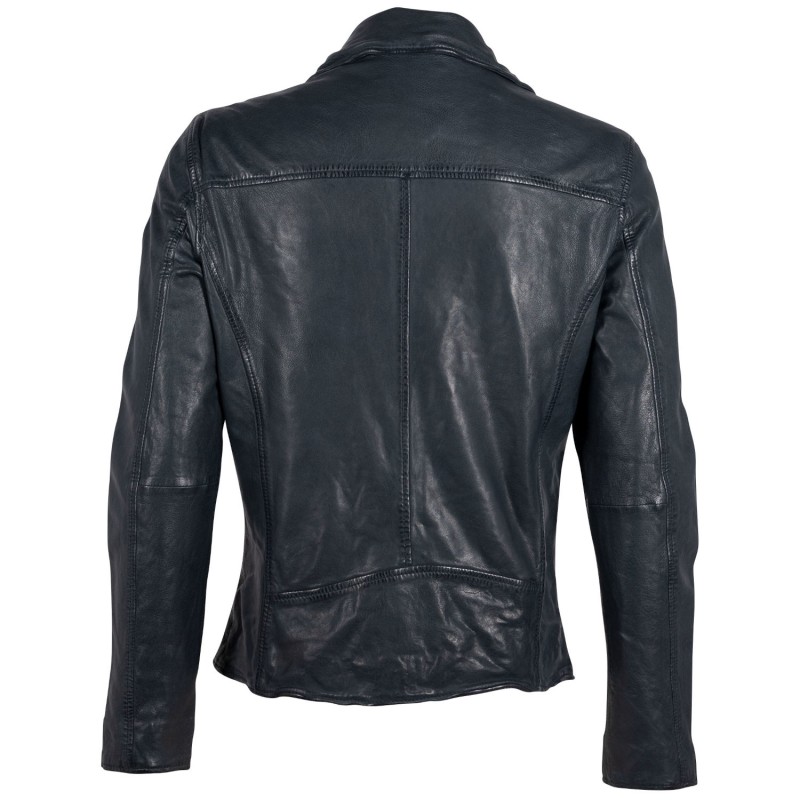 Geaca de Piele Barbati Gipsy Bleumarin GMThalas – Black Friday Geaca de Piele Barbati Gipsy Bleumarin GMThalas – Black Friday