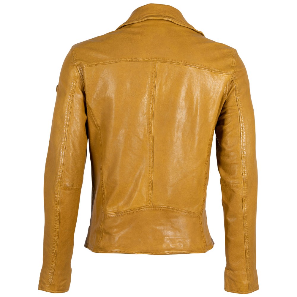 Geaca de Piele Barbati Gipsy Galben Mustar GMThalas Geaca de Piele Barbati Gipsy Galben Mustar GMThalas - readytowear.ro