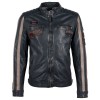 Geaca de Piele Barbati Gipsy Bleumarin/Gri GMTurve Geaca de Piele Barbati Gipsy Bleumarin/Gri GMTurve - readytowear.ro