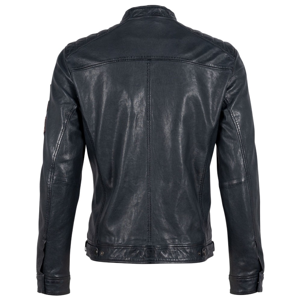 Geaca de Piele Barbati Gipsy Bleumarin/Gri GMTurve Geaca de Piele Barbati Gipsy Bleumarin/Gri GMTurve - readytowear.ro