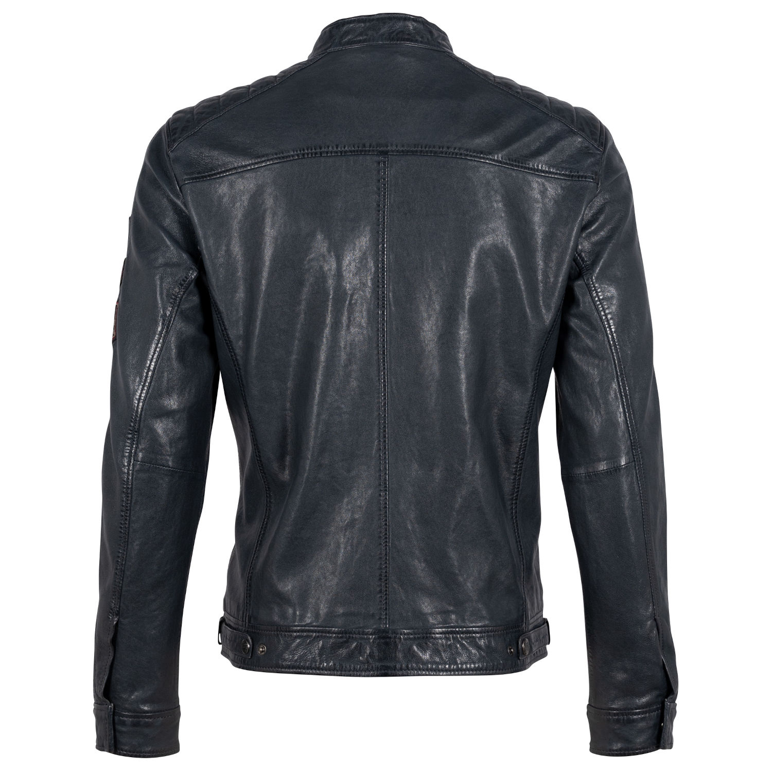 Geaca de Piele Barbati Gipsy Bleumarin/Gri GMTurve – IMBRACAMINTE