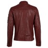 Geaca de Piele Barbati Gipsy Rosu Inchis/Negru GMTurve LRACV Geaca de Piele Barbati Gipsy Rosu Inchis/Negru GMTurve LRACV - readytowear.ro