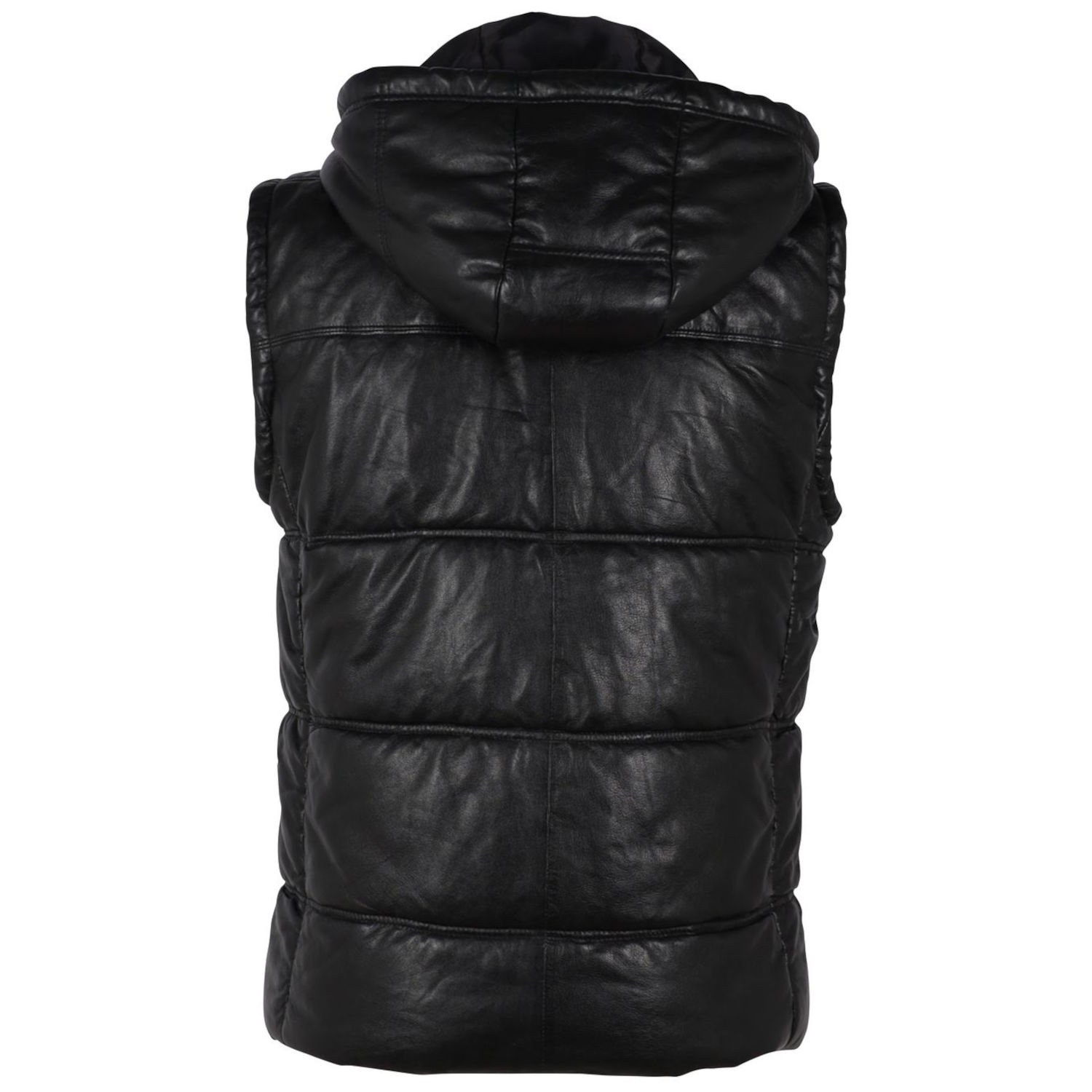 Vesta de Iarna din Piele Barbati Gipsy Neagra GMVeit – IMBRACAMINTE