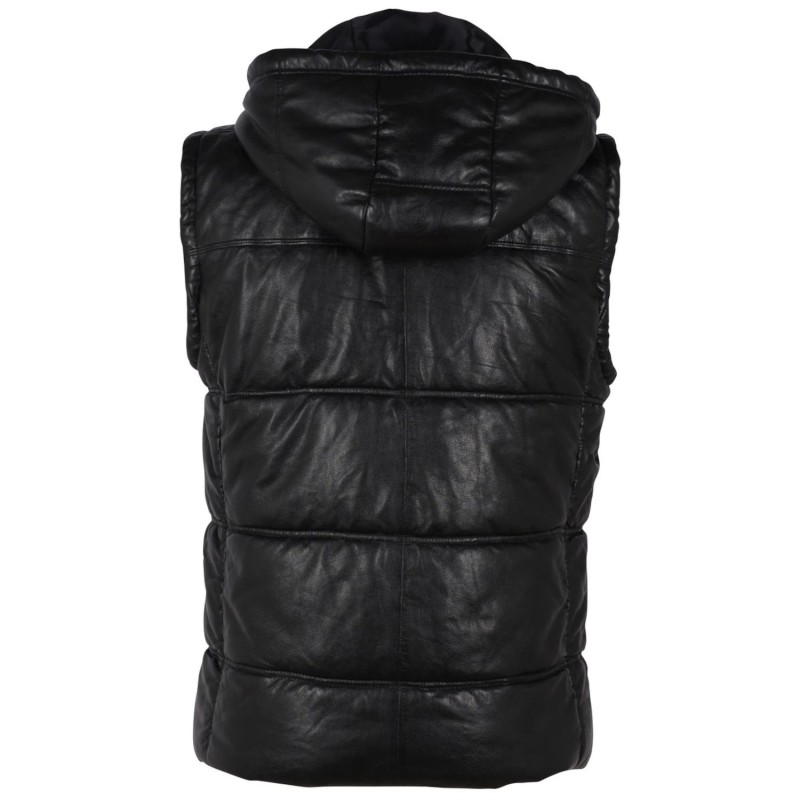 Vesta de Iarna din Piele Barbati Gipsy Neagra GMVeit – IMBRACAMINTE