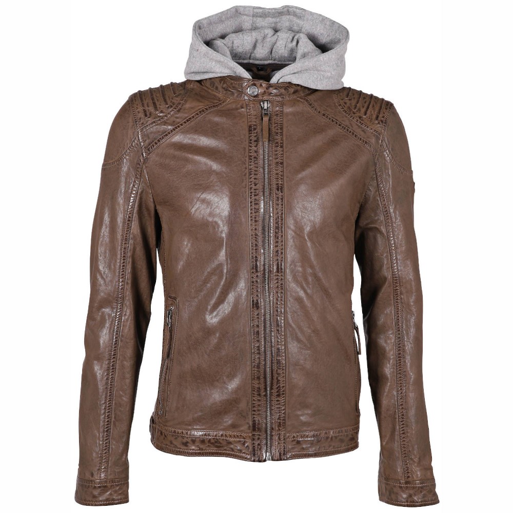 Geaca de Piele Barbati Gipsy Maro Inchis GMViko 2 NSLATREV Geaca de Piele Barbati Gipsy Maro Inchis GMViko 2 NSLATREV - readytowear