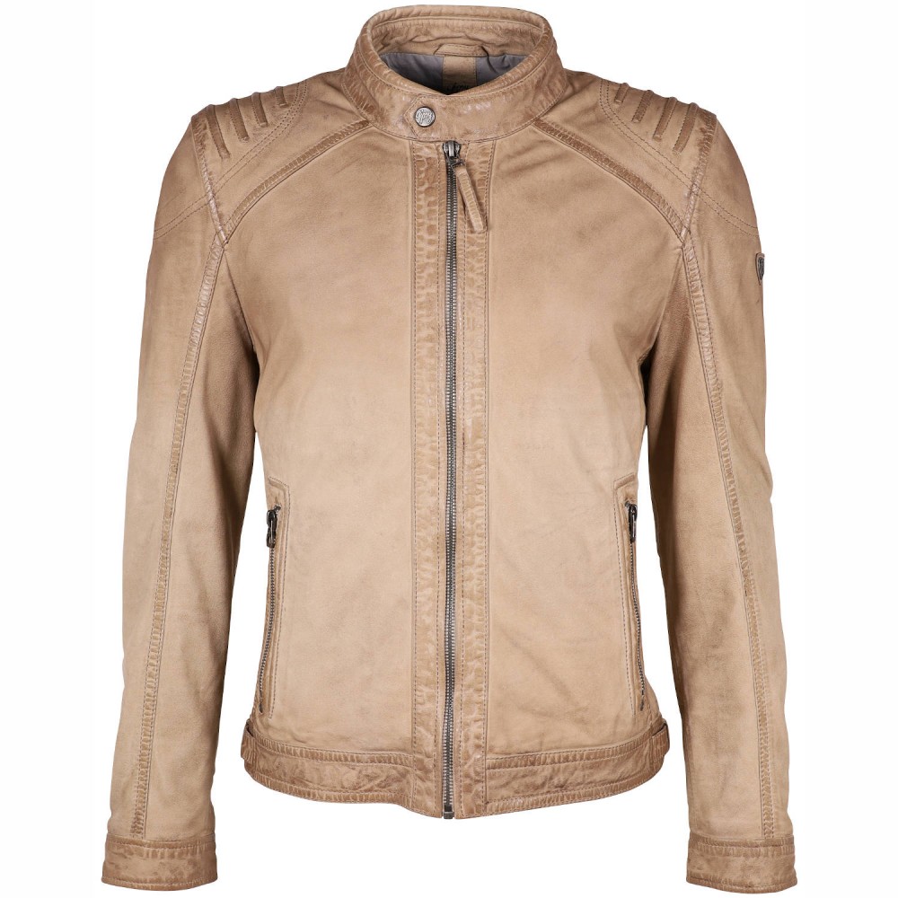 Geaca de Piele Barbati Gipsy Bej GMViko LAMOV Geaca de Piele Barbati Gipsy Bej GMViko LAMOV - readytowear.ro