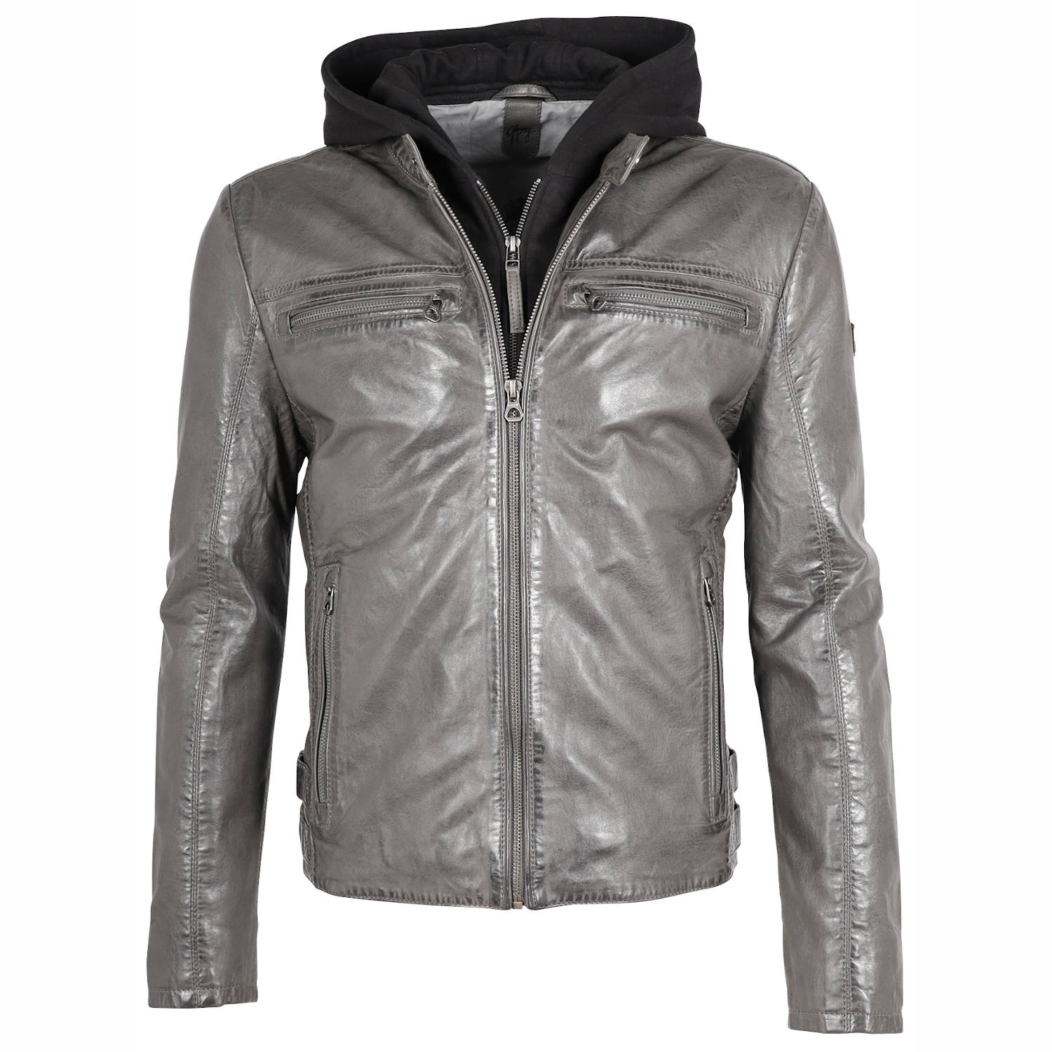 Geaca de Piele Barbati Gipsy Antracit GMVizo NSLVV – IMBRACAMINTE