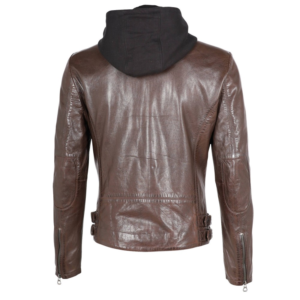 Geaca de Piele Barbati Gipsy Castanie GMVizo NSLVV Geaca de Piele Barbati Gipsy Castanie GMVizo NSLVV - readytowear.ro