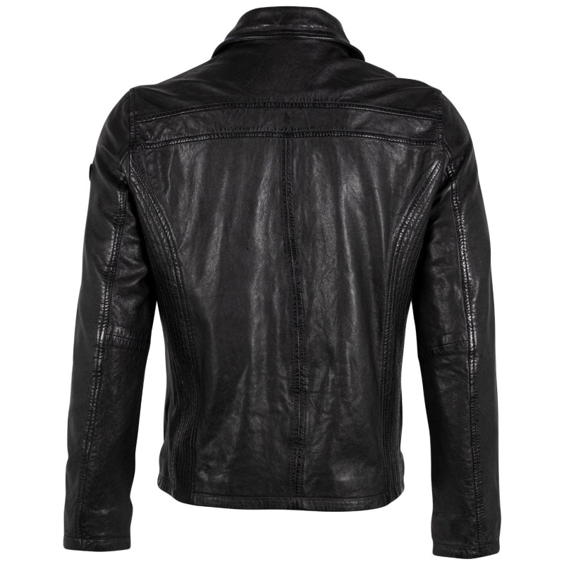 Geaca de Piele Barbati Gipsy Neagra GMWaino – IMBRACAMINTE