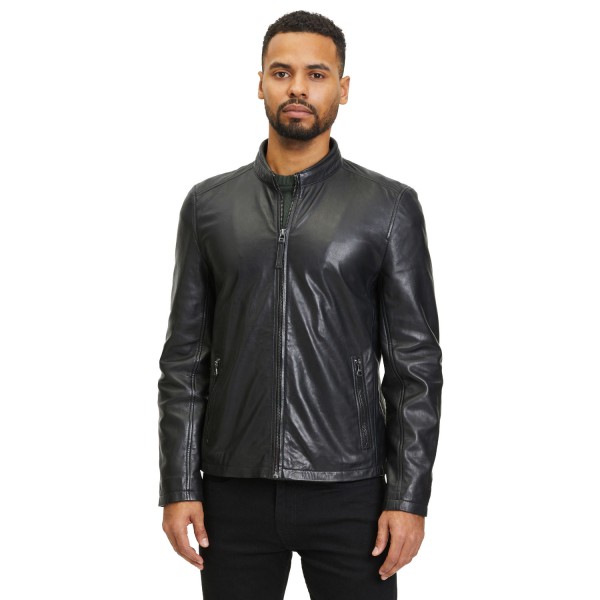 Geaca de Piele Barbati Gipsy Neagra GMYupic LTOV – IMBRACAMINTE — fotografia 1