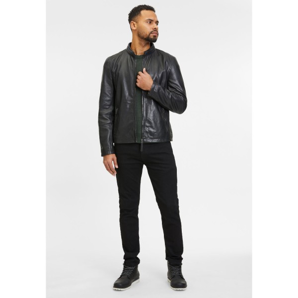 Geaca de Piele Barbati Gipsy Neagra GMYupic LTOV – IMBRACAMINTE — fotografia 5