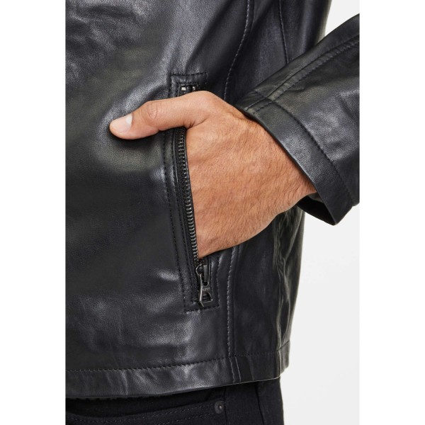 Geaca de Piele Barbati Gipsy Neagra GMYupic LTOV – IMBRACAMINTE — fotografia 7