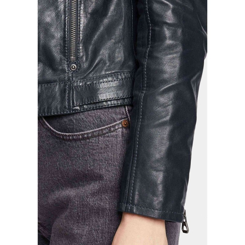 Geaca de Piele Dama Gipsy Bleumarin GWAlcie – Black Friday