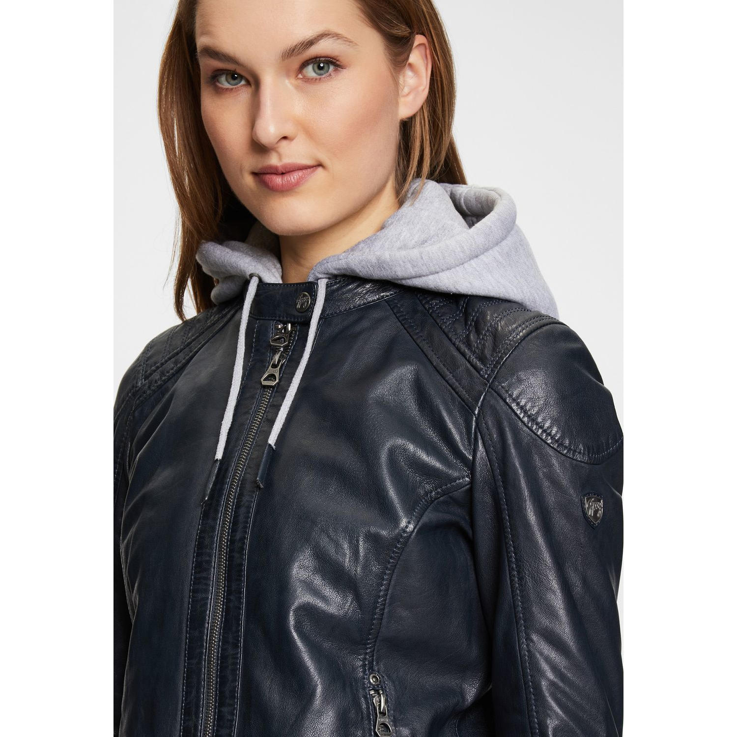 Geaca de Piele Dama Gipsy Bleumarin GWAlcie – Black Friday